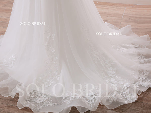 240402E Ivory Sweetheart Strapless A Line Zipper Wedding Dress