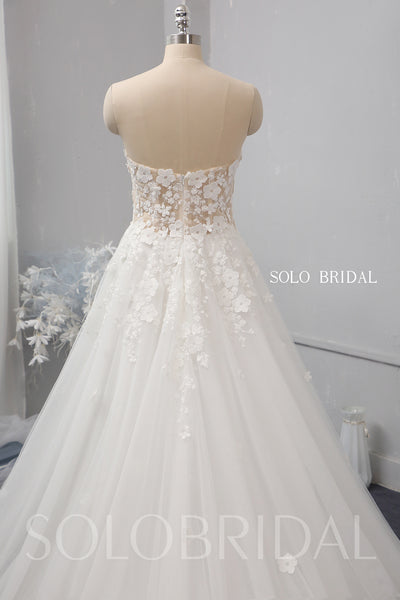 A line summber tulle wedding dress 724A1458
