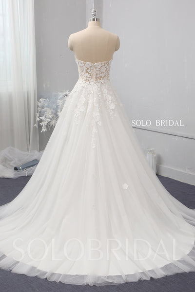 A line summber tulle wedding dress 724A1458