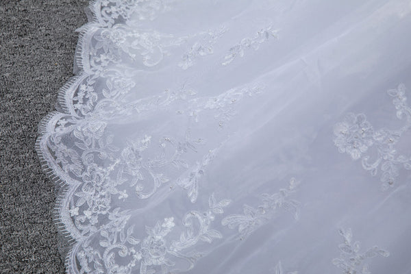 A Line Lace Wedding Dress