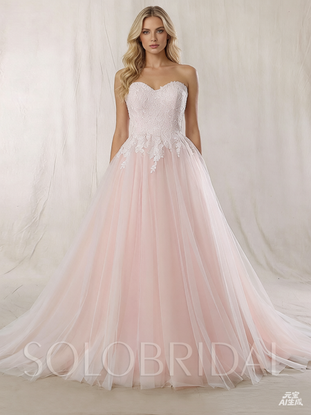 Baby Pink Wedding Dress