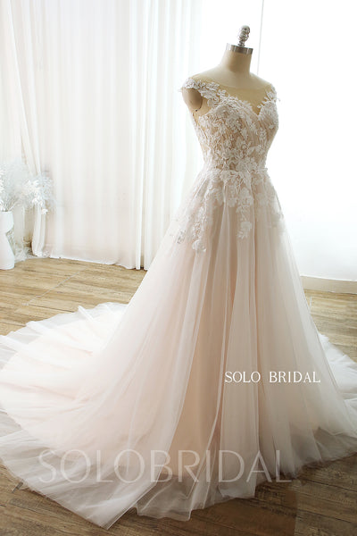 Blush A line Light Wedding Dress DPP_0001