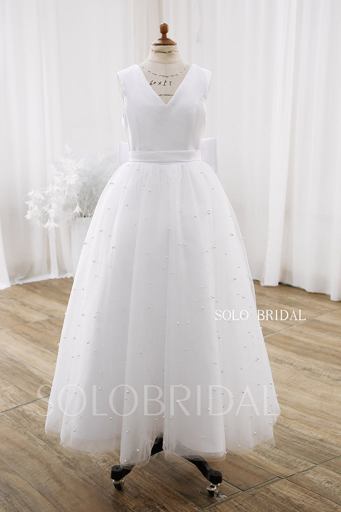 Simple ivory hotsell flower girl dresses