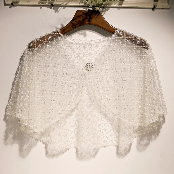 Crystal Beading Wedding Wrap