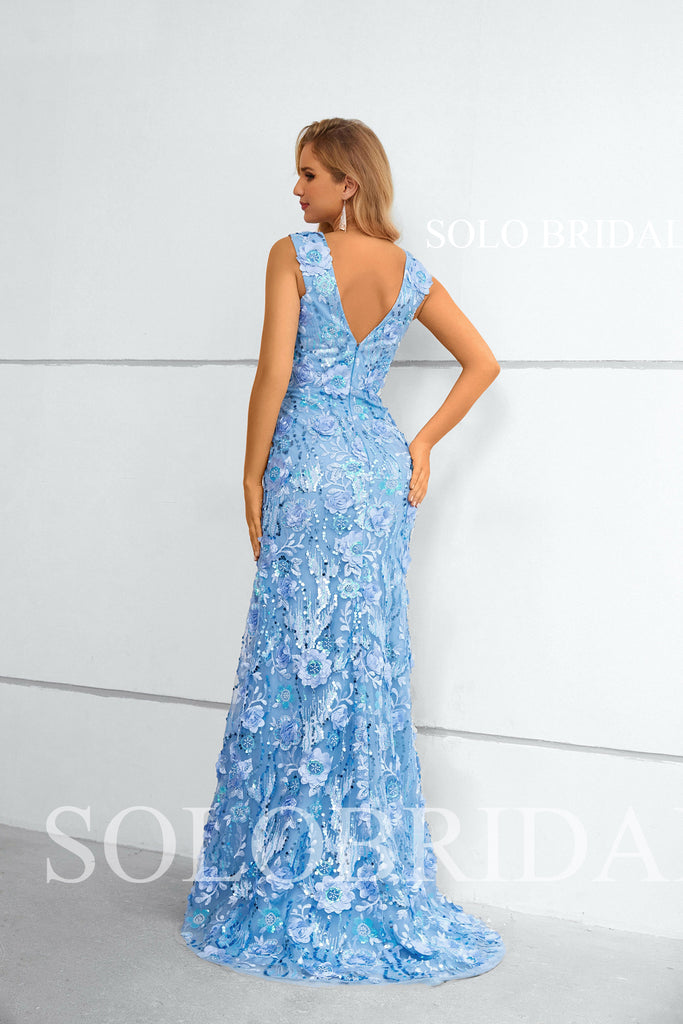 Fit and flare on sale evening dress with sleeves