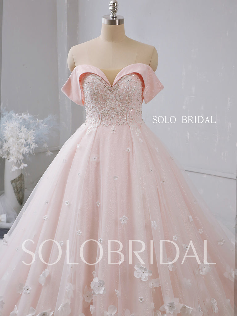 Light pink off online the shoulder dress