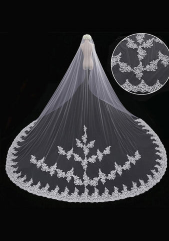 Lace Cathedral Wedding Veil