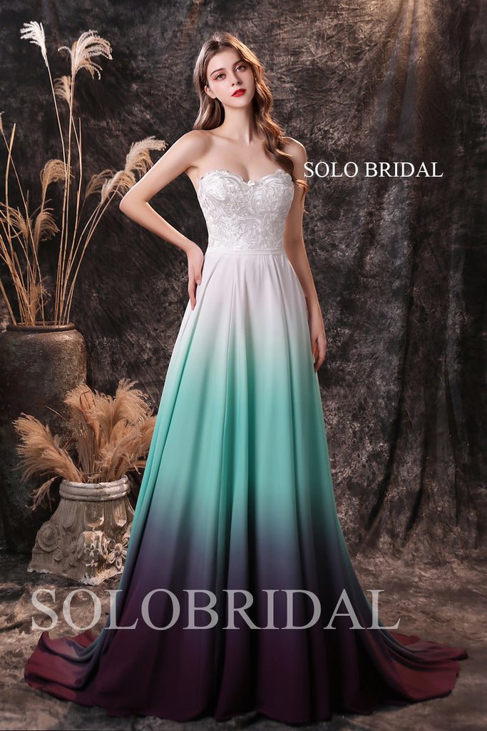 purple and green bridesmaid dresses Purple Green And Grey Bridesmaid Dresses Mauve Purple Bridesmaid Dresses Ruffles Sleeves Lisposa