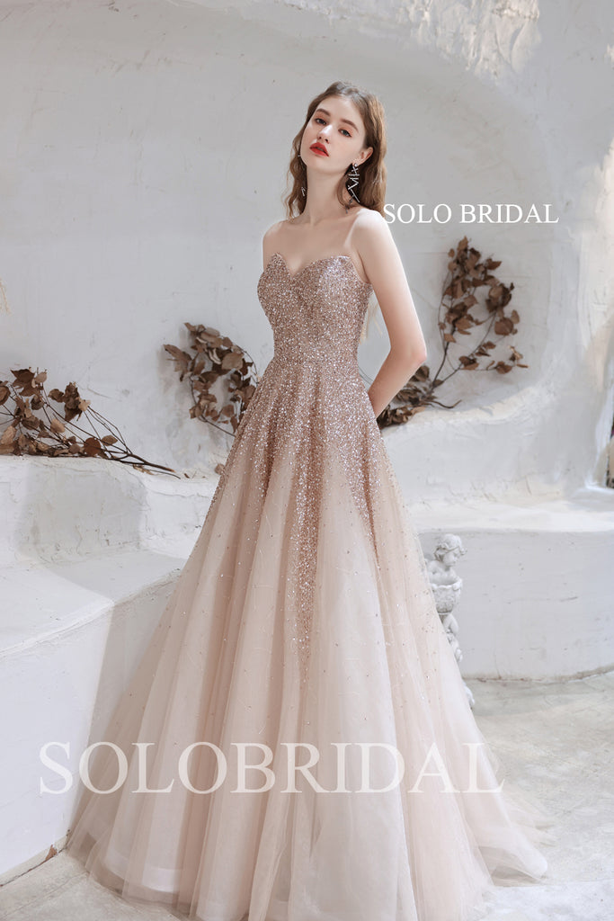 Champagne party dress sale