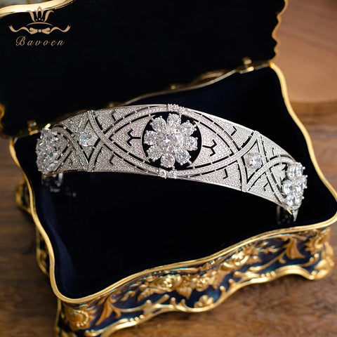 Luxury Cubic Zirconia Meghan Markle Style Bridal Tiara
