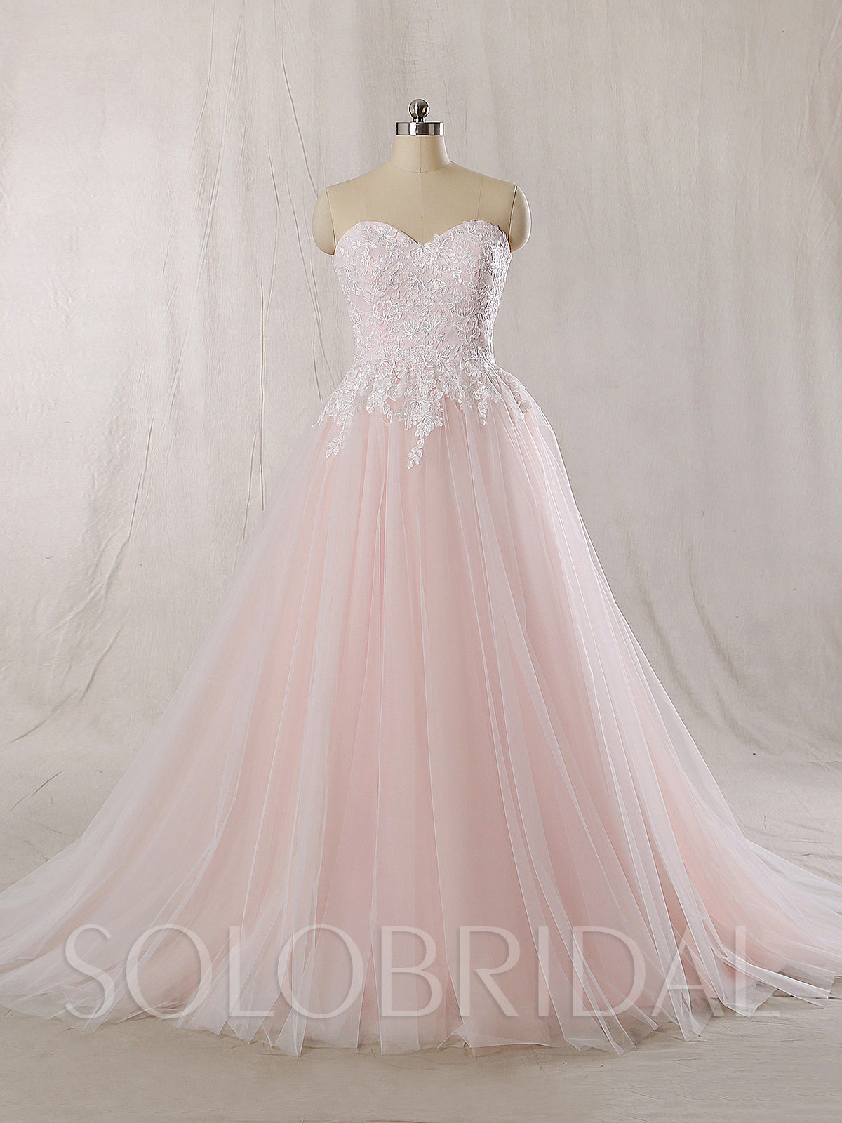 Baby Pink Wedding Dress