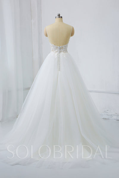 Light Summer Wedding Dress with Sexy Bodice