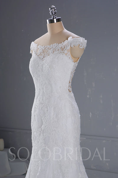 White Mermaid Wedding Dress