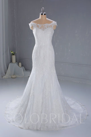 White Mermaid Wedding Dress