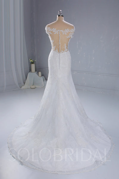 White Mermaid Wedding Dress