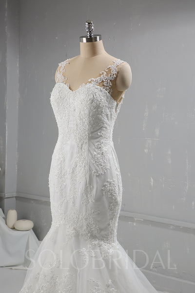 Ivory Mermaid Lace Wedding Dress