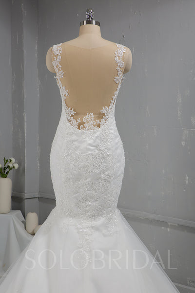 Ivory Mermaid Lace Wedding Dress