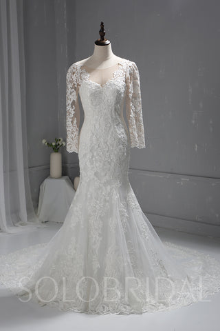 Lace Mermaid Style Wedding Dress