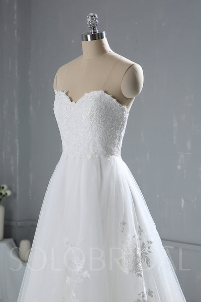 Ivory Small A Line Wedding Dress