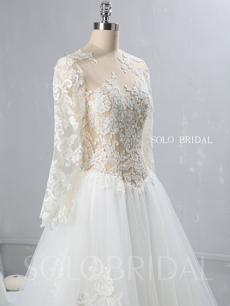 Lace Tulle Bodice and Skirt Wedding Dress