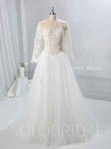 Lace Tulle Bodice and Skirt Wedding Dress