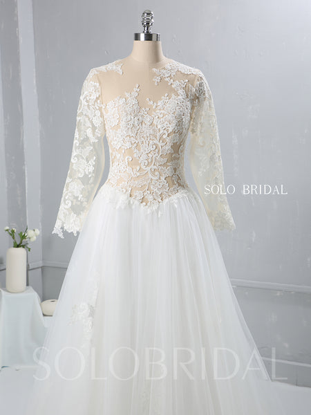 Lace Tulle Bodice and Skirt Wedding Dress