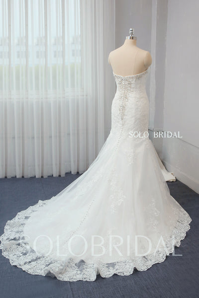 Ivory Fit and Flare Wedding Dress