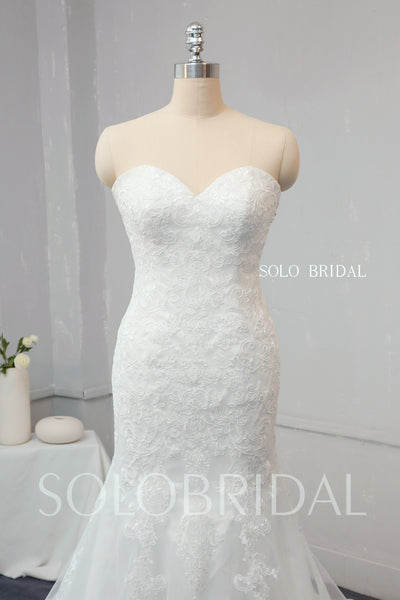 Ivory Fit and Flare Wedding Dress