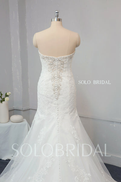 Ivory Fit and Flare Wedding Dress