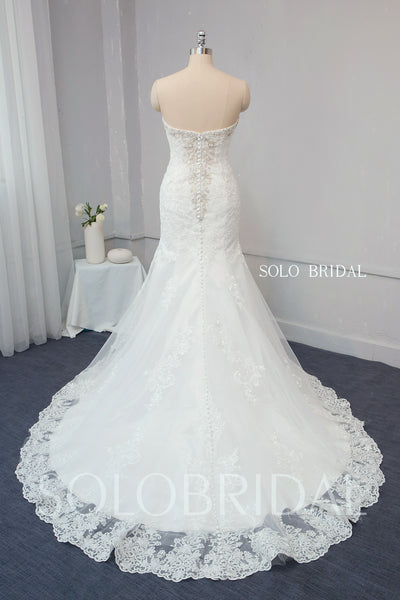 Ivory Fit and Flare Wedding Dress