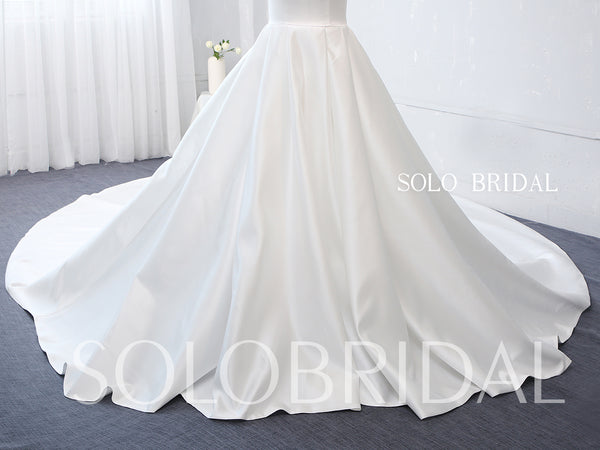 Light Ivory Bridal Satin Wedding Dress