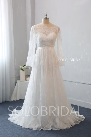 Sweetheart A Line Wedding Dress with Sweep Train