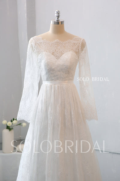 Sweetheart A Line Wedding Dress with Sweep Train