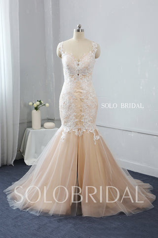 Sweetheart Mermaid Split Side Wedding Dress